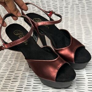 Maroon Pleasers - Pole Dance Heels